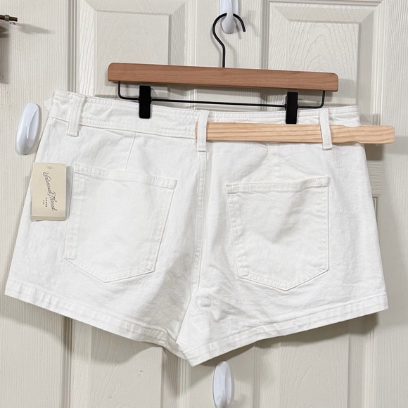 Universal Thread Women's High-Rise Sailor Denim Shorts Quiet Luxury Beach Shorts - Picture 13 of 15